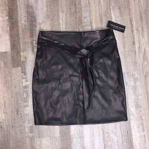 Fashion Nova leather skirt